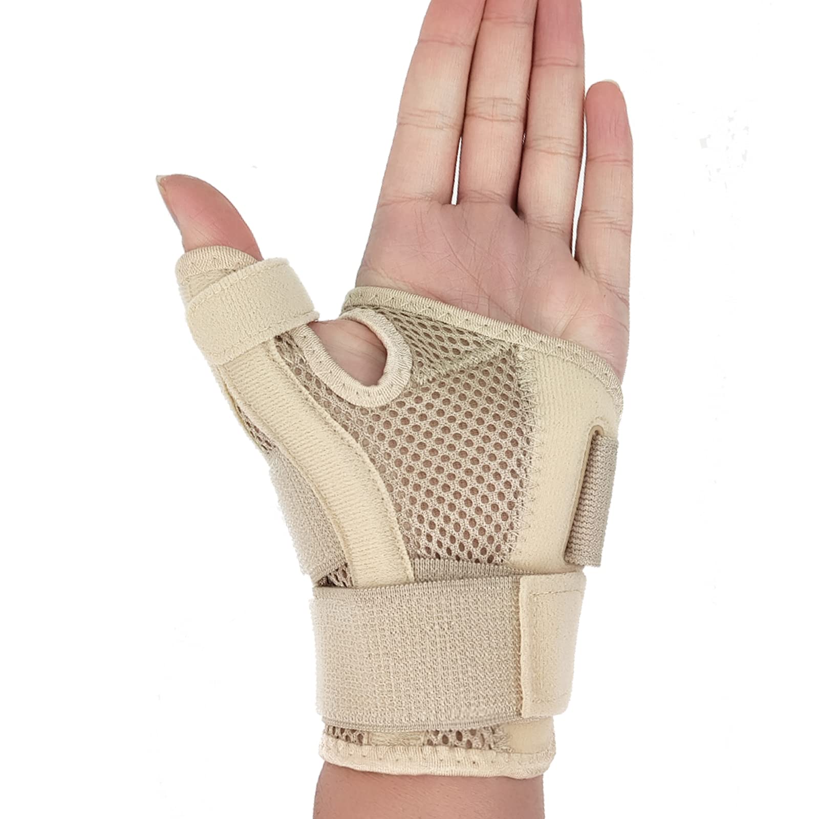 Upgraded Wrist Thumb Supports Splint Brace for Carpal Tunnel Syndrome, Hand Support Adjustable Straps for Arthritis, Tendonitis, Injury Recovery, Relief pain, Wrist Immobilizer Fit Left/Right Hand