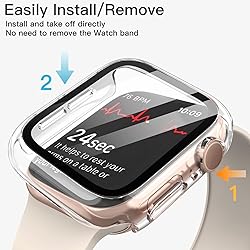 JETech Case with Screen Protector for Apple Watch