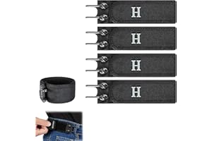 Tactical Metal Hook Elastic Belt-Buckleless Belt Hook, Work Belts for Men, Adjustable Side Elastic Waist Belt