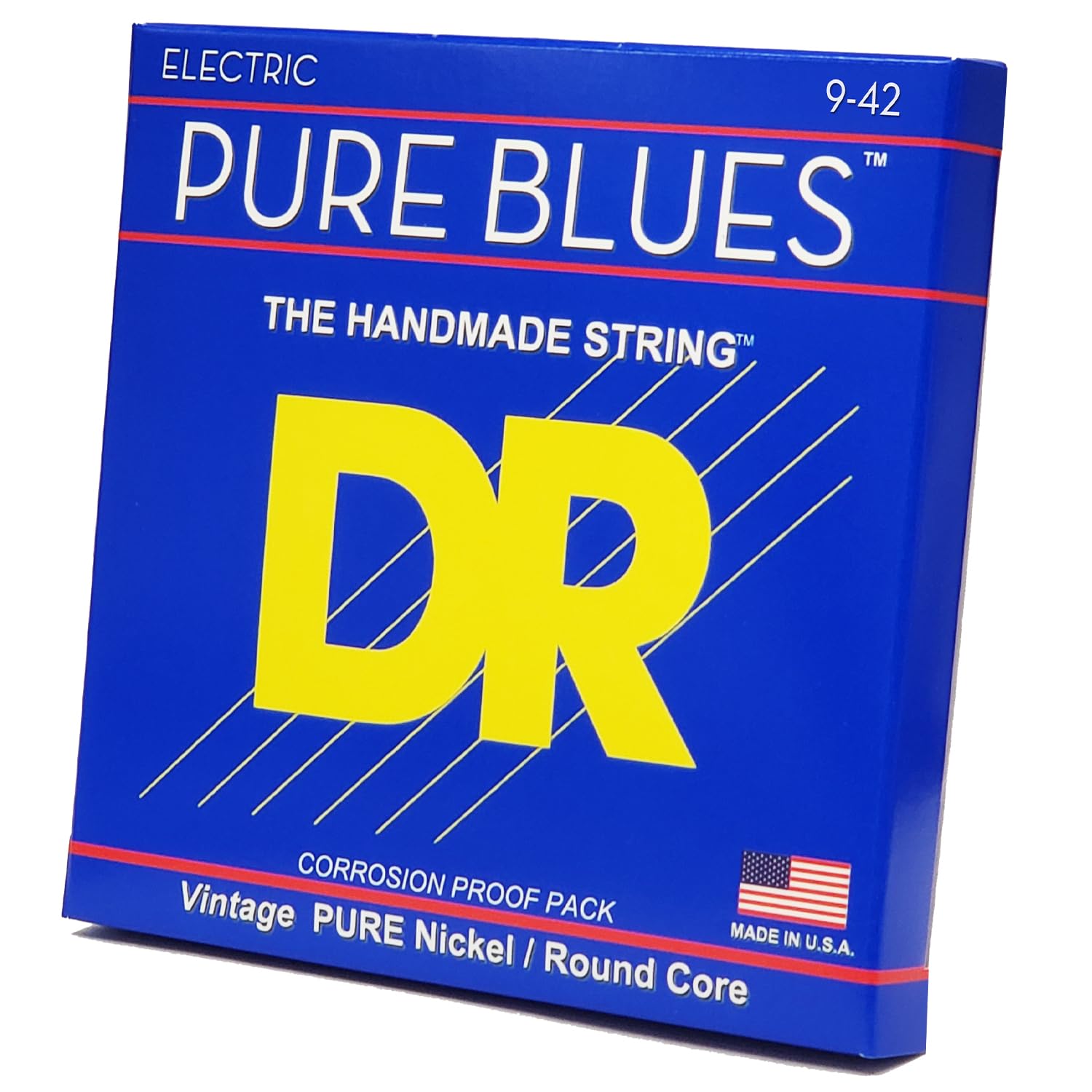 DR Strings Pure Blues Pure Nickel Wrap Round Core