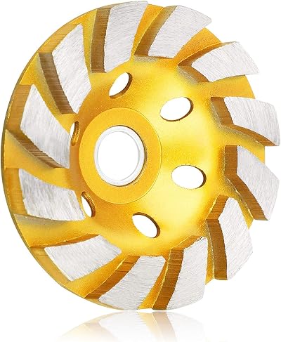 Topcloud 4 Inch Concrete Grinding Cup Wheel 12 Segs Diamond Turbo Grinder Disc