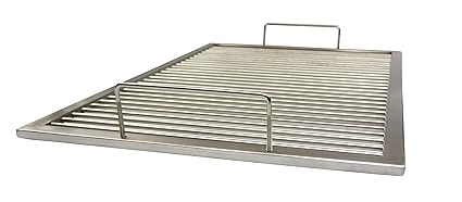 Griglia In Acciaio Inox Su Misura 2 Manici Staccabili Lra