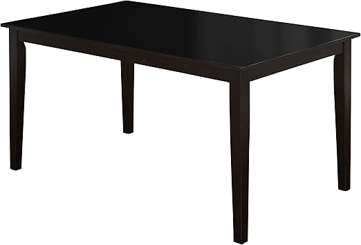 Amazon Com Target Marketing Systems Havana Mid Century Modern Large Dining Table With Shaker Legs 29 Black Tables