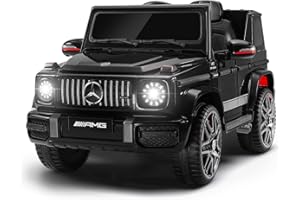 TEOAYEAH Licensed Kids Ride on Car with Parent Remote Control, Wireless Music, 12V 7Ah Battery Powered Electric Car Ride on Toys, Safety Belt, Suspension System