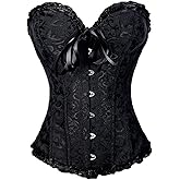 Michellecmm Women Lace-up Corsets Crisscross Bustier Top Lingerie Sexy Shapewear Overbust Bodyshaper Underbust Plus Size