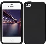 kwmobile Apple iPhone 4 / 4S 用 ケース - スマホカバー - 携帯 保護ケース 黒色 アイフォン