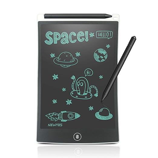 NEWYES Kinder Tablet LCD Schreibtafel Writing Tablet 8,5 Zoll - Weiß