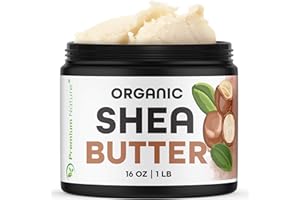 PREMIUM NATURE Pure Shea Butter Raw Organic for Skin Pure Virgin Unrefined Body Lotion Stretch Mark Skin Care Scar Cream Organic Shea Butter Raw Unrefined African Shae Manteca de Karite Organica Pura 1 LB, 16 oz
