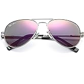 Pro Acme Classic Polarized Aviator Sunglasses 100% UV Protection, 52mm 58mm 63mm