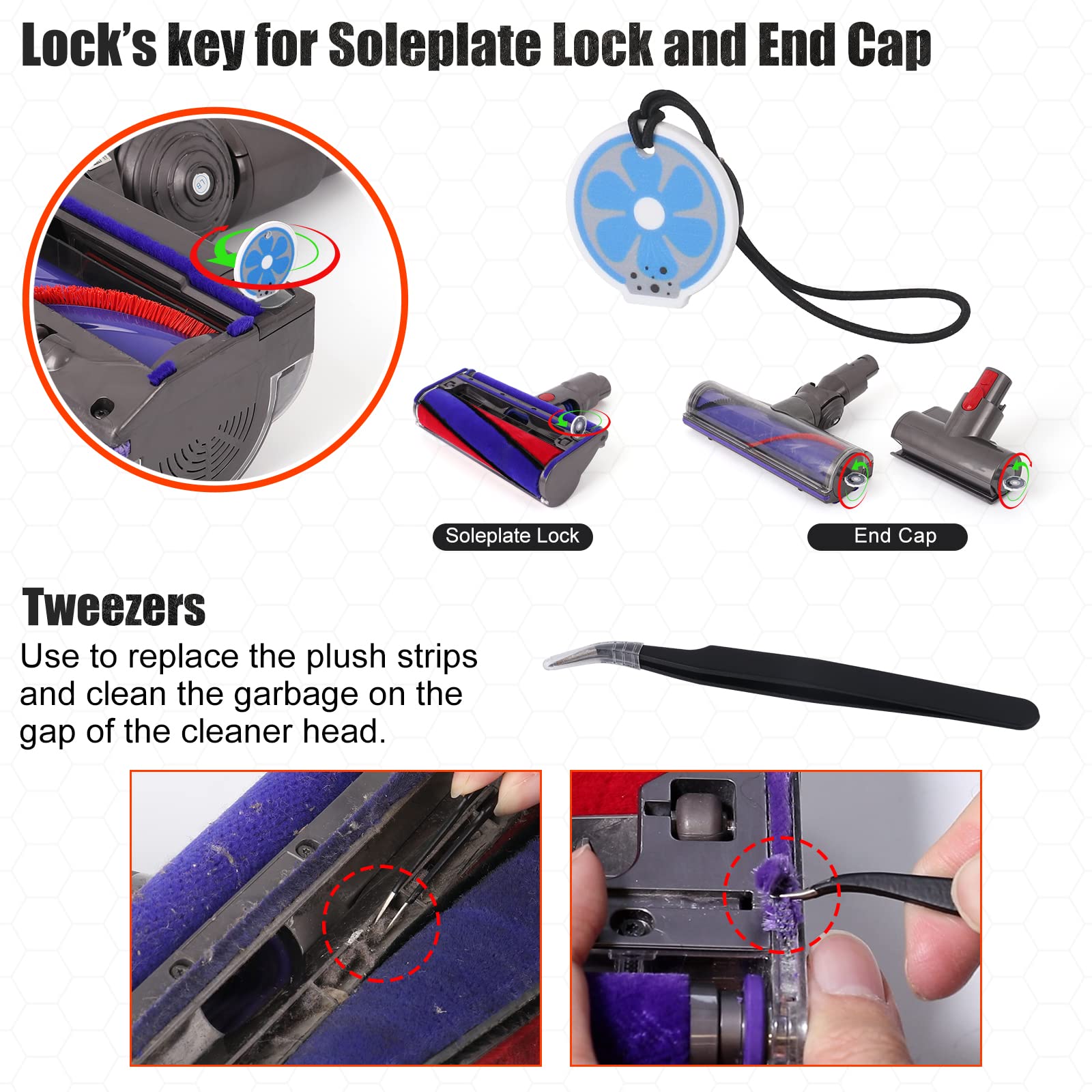 Customized Screwdriver Set Compatible with Dyson V6 V7 V8 V10 V11 V12 V15 Vacuum Cleaner Maintenance and Cleaning Disassembly Tool Set