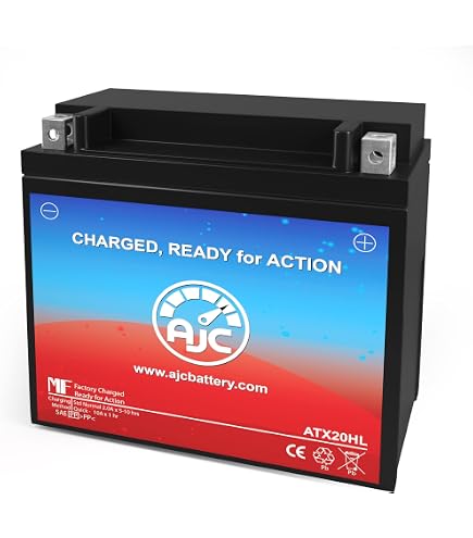 Caltric YTX20L-BS AGM Battery For Harley Davidson - 12V 18Ah, 270 CCA, Maintenance Free