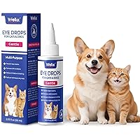 Wellix PET Dog Eye Drops, Eye Drops for Dogs&Cats, Dog Eye Infection Treatment to Soothe Eye Allergy, Soothe Dry Eyes Pink Ey