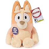 GUND Bingo Sustainably Soft Plush, Made with Recycled Materials, Stuffed Animals for Kids & Toddlers, Orange, 13”