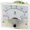 uxcell 85L1 AC 0-50A Analog Ammeter Analogue Panel Current Transformer Meter White