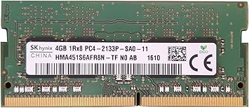 Sk Hynix 4gb 1rx8 Pc4 Ddr4 2133 1 2volt Cl15 260 Pin Sodimm Memory P N Hma451s6afr8n Tf At Amazon Com