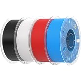 Creality RFID Hyper PLA Filament 1.75mm, Black White Red Blue | 4KG 3D Printer Filament, High Speed 30-600mm/s, PLA Filament Support CFS, Fits for K2 Plus Combo and Most 3D Printers