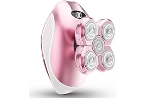 WEQOEE Electric Razors for Women, 5-in-1 Rechargeable Body Shaver - Waterproof Wet Dry Hair Remover - Trimmer for Lady Face Underarms Bikini,Lips,arms, Legs