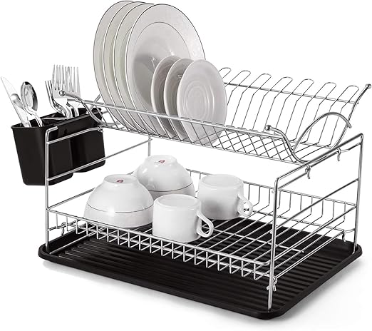 2 tier dish rack amazon