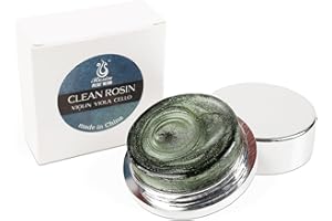 DDFFEJRE Violin Rosin,Cello Rosin,Sliver-infused Round Natural Rosin with Light Low Dust,Excellent Grip,Protective Case for Violin,Viola,Cello (1-Pack Silver)