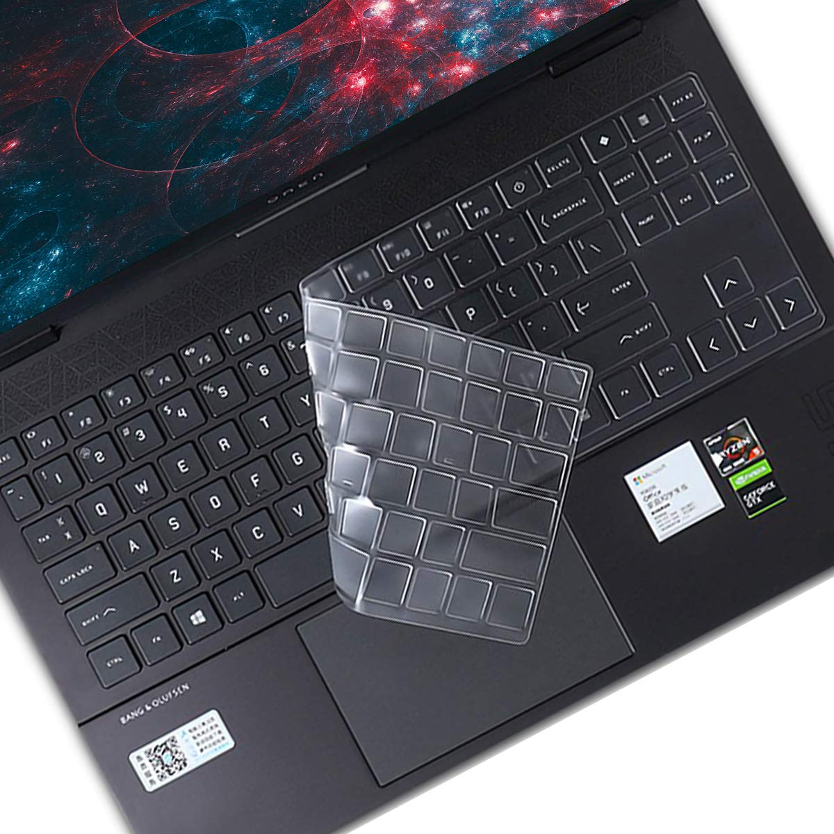 Photo 1 of Keyboard Cover for 15.6" 16" 16.1" HP Omen Gaming 15-ek 15-en 16-xf 16-wf 16-xd 16-u 16-b/n/k Series 15-en1010nr 15-ek0013dx 16t-u000 16-u0097nr 16-xf0033dx 16-wf0097nr 16-u1047nr 16z-xd000 16t-b100
