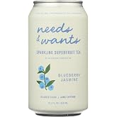 Slingshot Coffee, Tea Sparkling Superfruit Blueberry Jasmine, 10.5 Ounce