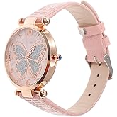 Generic Glitter Butterfly Watch for Women - Stylish Quartz Wristwatch with Elegant Butterfly Dial Design Perfect for Daily Wear and Special Occasions