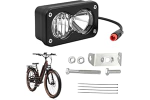 Ebike Headlight for Rad Power, 2 Pin Headlight for E-Bikes Compatible with RadMini RadRover RadExpand RadRunner Vamoose Mammo