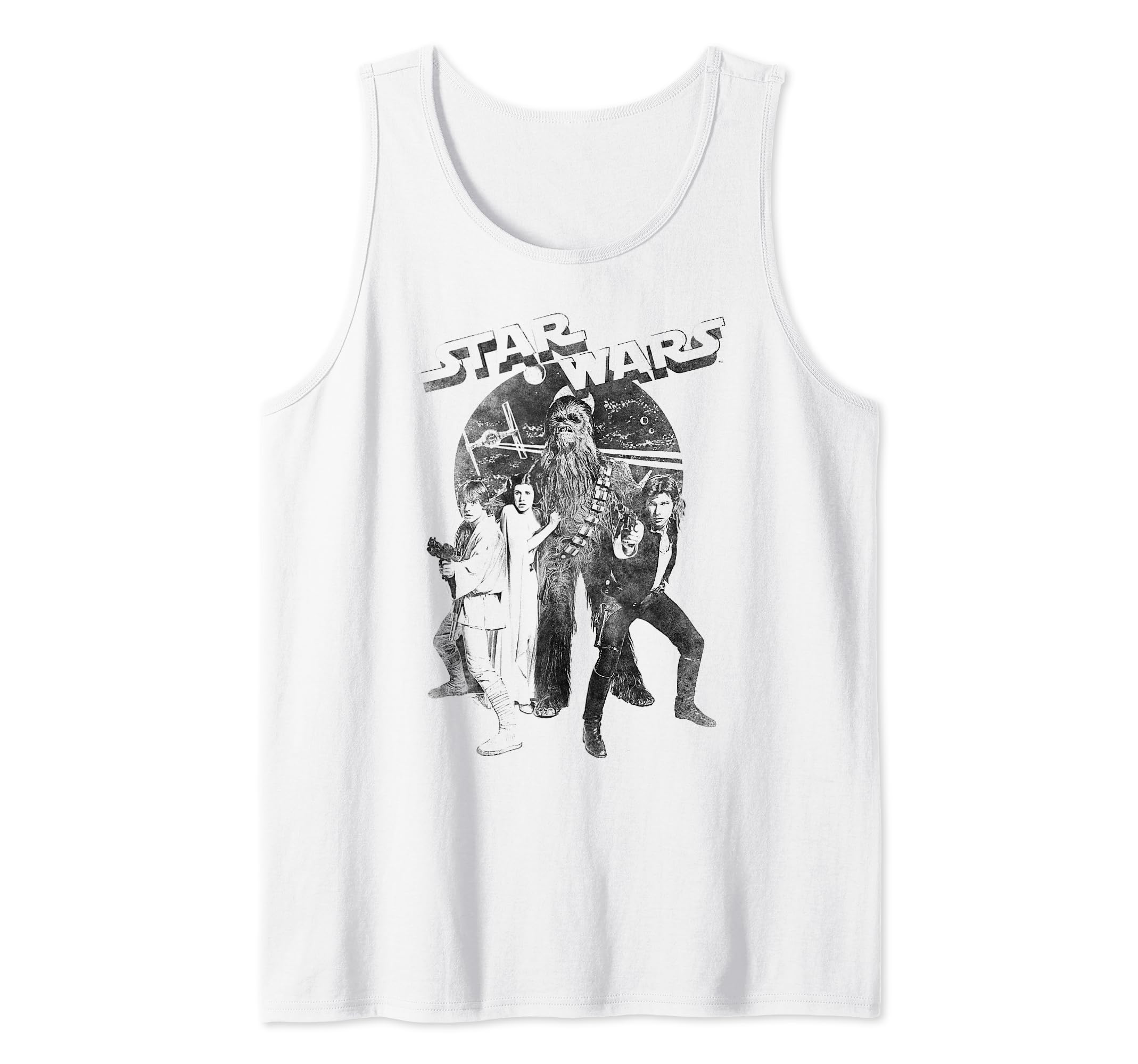 Star Wars Faded Classic Group Shot Tank Top
