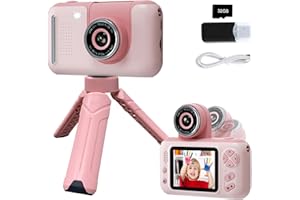 Makolle Kids Camera,Kids Camera for Girls,Kids Digital Camera Kids Video Camera for vlogging with 32GB SD Card,Toddler Toys Christmas Birthday Gifts for Girls Age 3-9