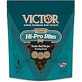 VICTOR Super Premium Dog Treats – Classic Hi-Pro Savory Bites with Real Beef – Supports Immune System, Digestive Health, & Healthy Coat – Tender Beef Treats for Active and Sporting Dogs, 14 oz