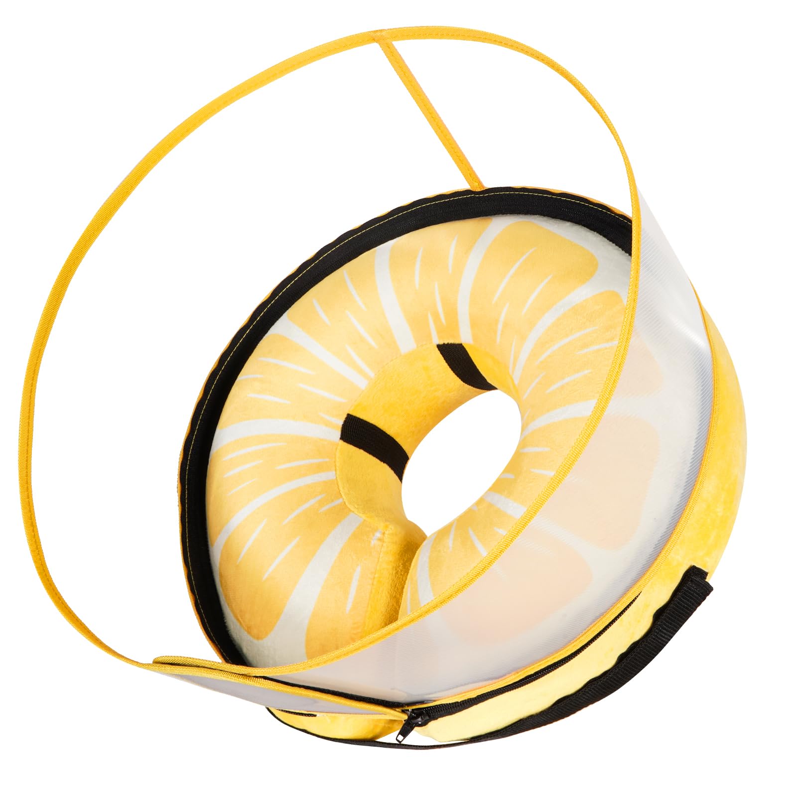 Photo 1 of CNEO Inflatable Dog Cone Collar with Detachable Enhanced Anti-Licking Shield, Soft Neck Donut Collar for Dogs After Surgery, Adjustable Dog Cone Alternative for Large Medium Small Dogs & Cats