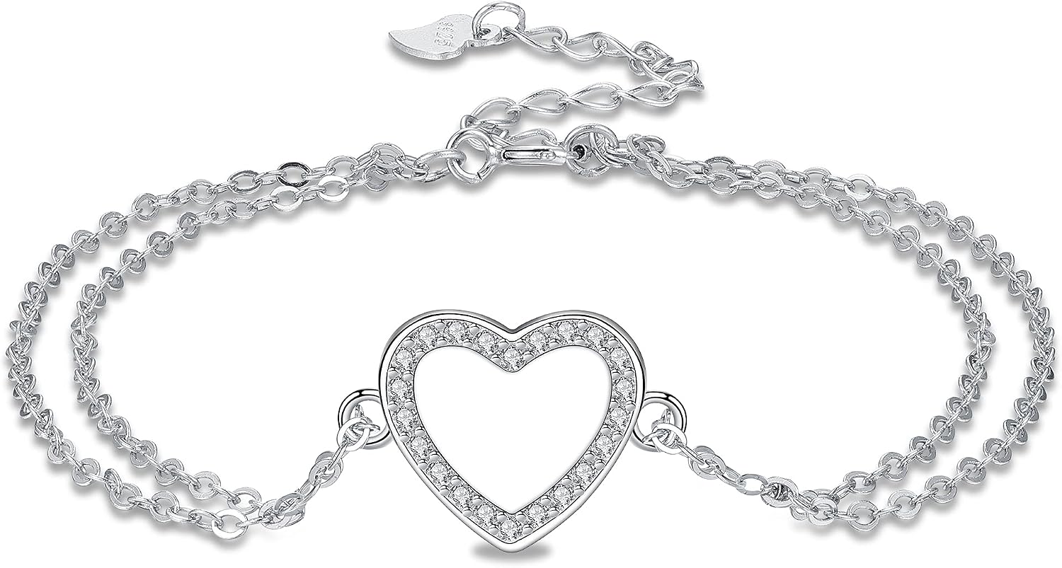 Bracelet Femme Arbre De Vie En Argent 925 - Réglable 17+4cm - Avec Boîte Cadeau - Cadeau Saint-Valentin Ou Fête Des Mères