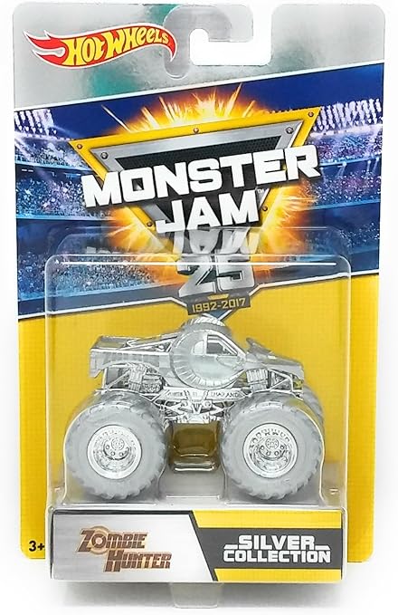 Hot Wheels Monster Jam 25th Silver 