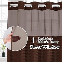 Gibelle Long Shower Curtain 72x80, Waffle Weave
