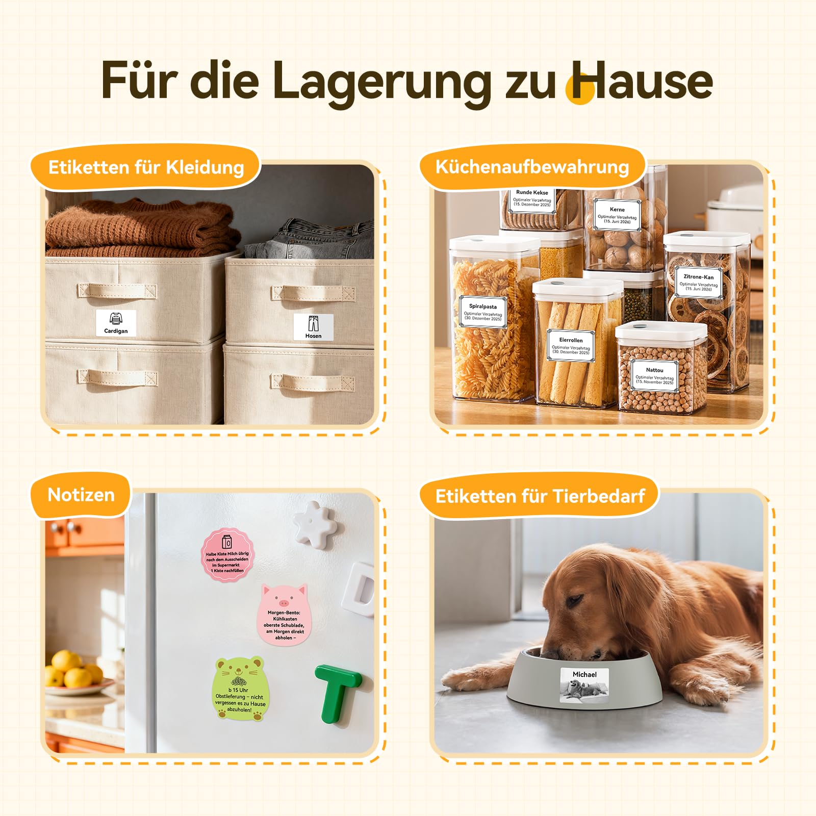 NIIMBOT Etikettendrucker B21, Selbstklebendes Etikettiergerät Bluetooth Beschriftungsgerät Sticker Drucker Label Printer für Lernen, Studiennotizen, Bilderdruck, Scrapbooking, enthält 230 Etiketten 3