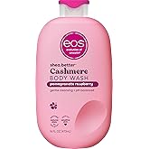 eos Cashmere Body Wash – Pomegranate Raspberry, Moisturizing Body Wash, Creamy Gel Formula, with Shea Butter, Glycerin, Vitamin E, pH Balanced, Sensitive Skin, Vegan, 16 fl oz