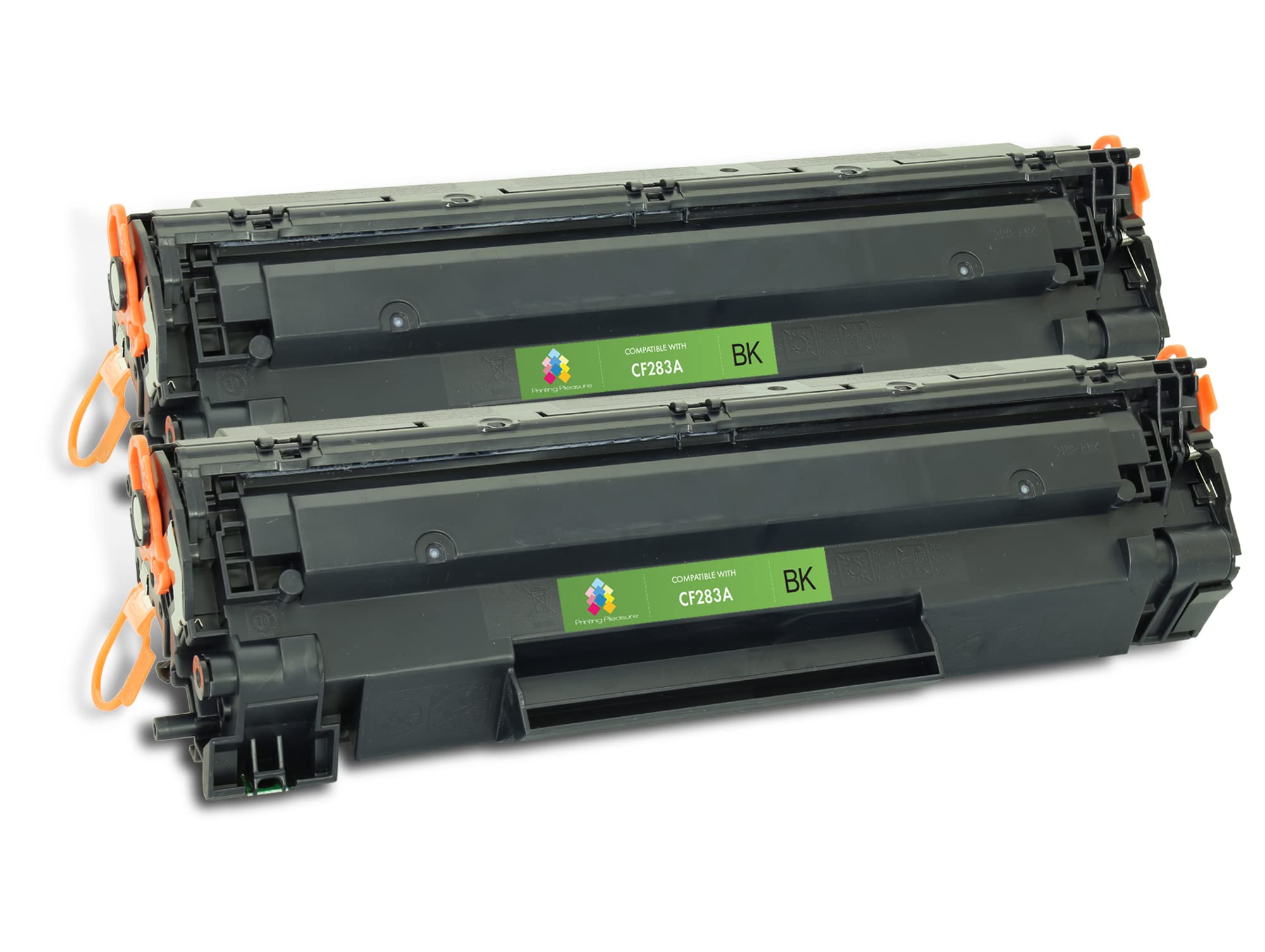 Printing Pleasure CF283A Toner Cartridge Compatible with HP 83A 283A Replacement for ​​LaserJet Pro ​M201dw M201n M225dw M125a M125rnw M125nw MFP M225dn M127fn M127fp M127fs M127fw Black 2 pack