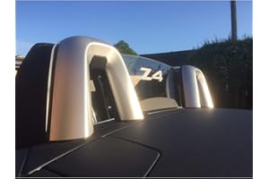 Windrestrictor Wind Deflector for BMW Z4 Convertible | 2009-2014 | Controls Backdraft Air Flow & Wind Noise | Laser Etched Z4 Design | Clear Glass