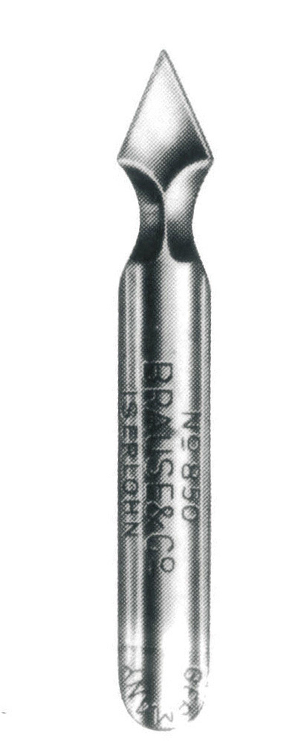 Brause 848B - Linocut and scratch-off nibs for penholder - Box of 50 - Vaccinostyle gouge nibs - For cutting Lino - Manufactured in Germany - Creative Art Tool