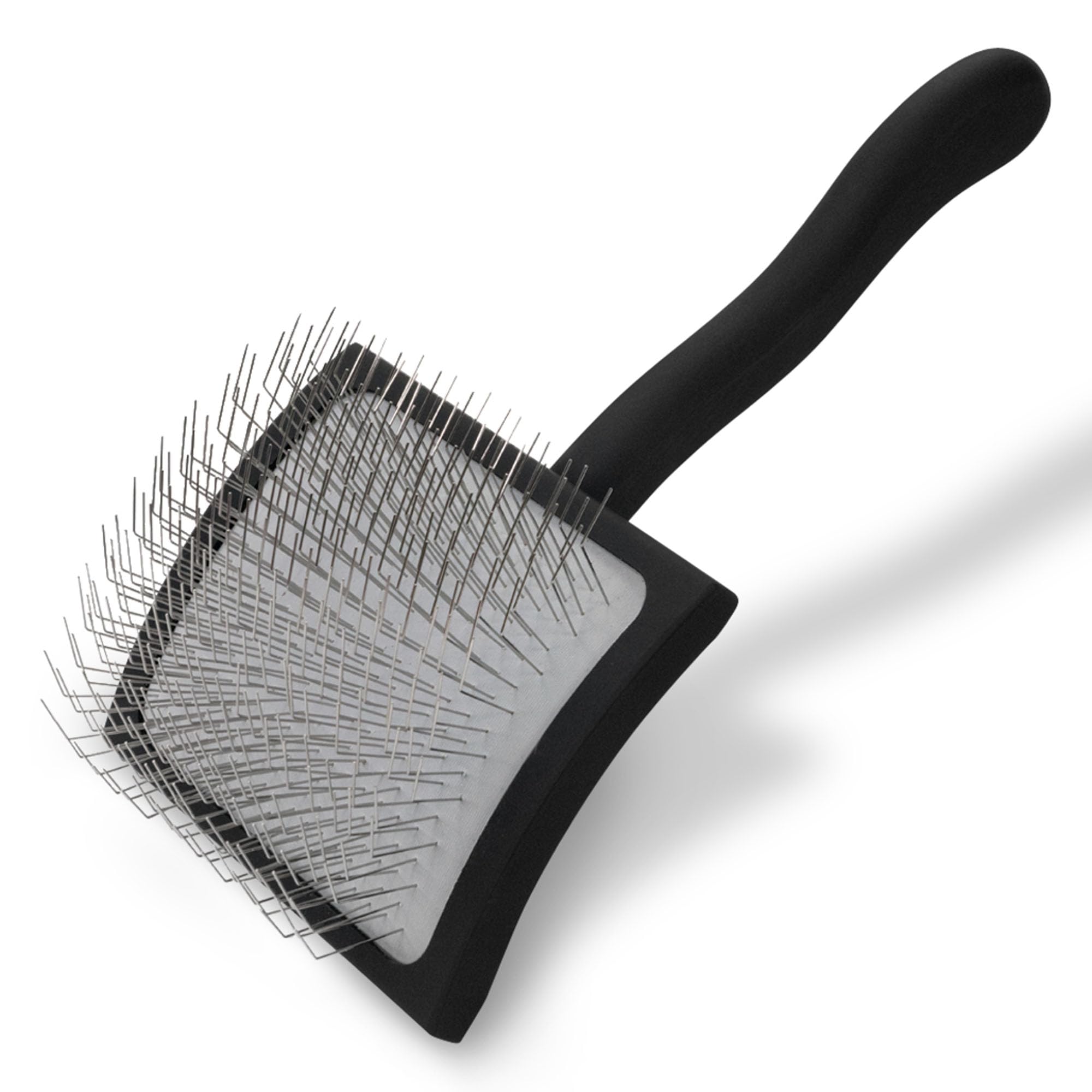 Chris Christensen Big K Dog Slicker Brush for Dogs (Goldendoodles, Labradoodles, Poodles), Groom Like a Professional, Fluff Detangle Style, Saves Time Energy, Black, Large