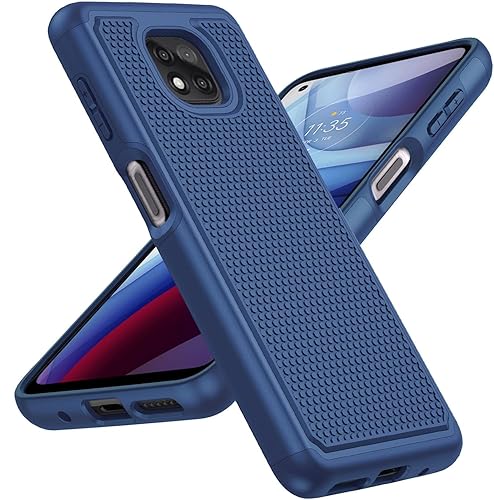 BNIUT for Motorola Moto G Power 2021 Case: Dual Layer Protective