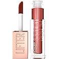 Maybelline Lifter Gloss, Hydrating Lip Gloss with Hyaluronic Acid, Rust, Warm Neutral, 0.18 Ounce