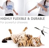 Cobee Cat Wand Toy with 2 Feather Refills, 35.5in Long Reach Cat Teaser view 4