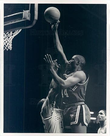 1985 prensa fotos Texas Tech Red Raiders baloncesto Dwayne Chism
