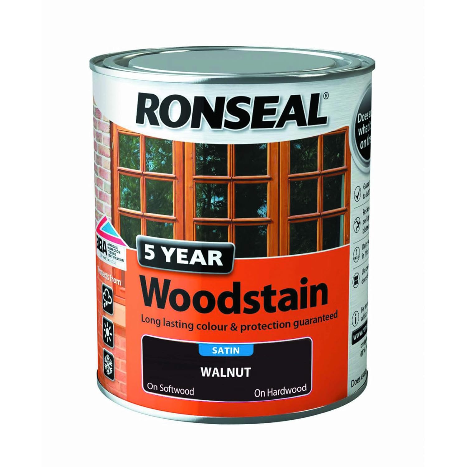 Ronseal 5 Year Woodstain Walnut 750ml Amazon.co.uk DIY & Tools