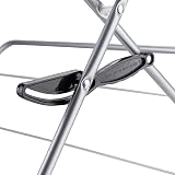 Minky 3 Tier Indoor Clothes Airer, 20m Drying Space, Foldable, Black view 6