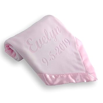 monogrammed baby blankets amazon