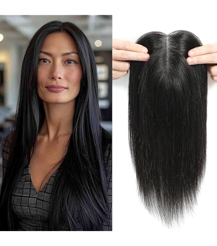 Synthetic Hair Topper for Thinning Crown, 10\