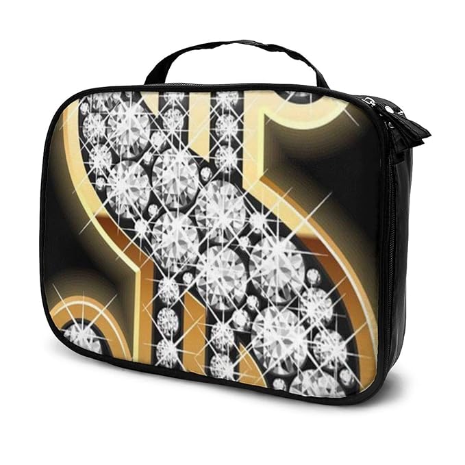 Amazon.com : Makeup Bag Gold Dollar Sign Travel Makeup Case Travel