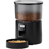 Automatic Cat Feeder - Cat Food Dispenser with 1-6 Meals - Cat Feeder with 10s Voice - Cat Feeder Automatic - Automatic Dog F